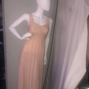 H & M Cream color formal soft long gown.